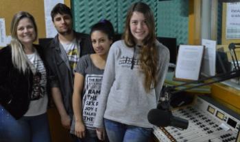 Equipe da Rádio Udesc FM Lages<br>Foto: DivulgaÃ§Ã£o